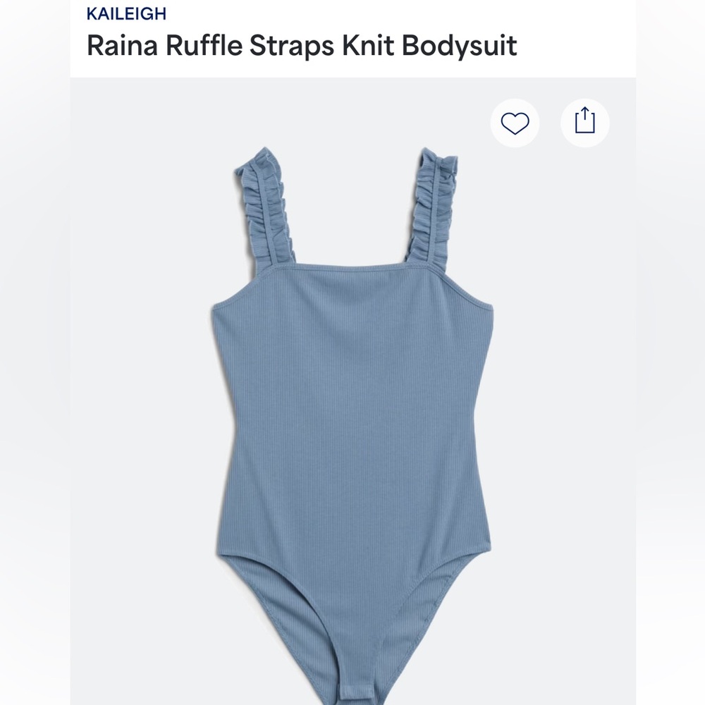 Ruffle Sleeve Knit Bodysuit